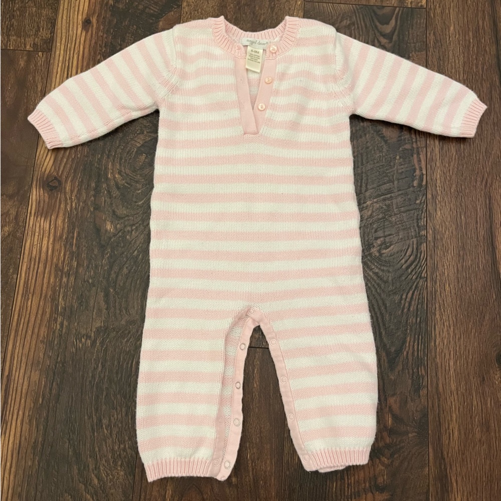 Angel Dear Cotton Knit Sweater Jumpsuit